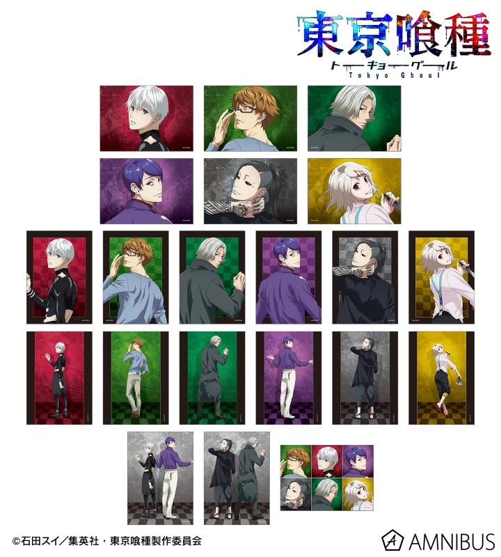 【アルマビアンカ】TVアニメ『東京喰種トーキョーグール』 描き下ろし 戦う背中ver. トレーディングブロマイド 1BOX入数：21