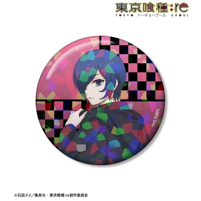 【アルマビアンカ】TVアニメ『東京喰種トーキョーグール：re』 描き下ろし 霧嶋董香 戦う背中ver. 75mmホログラム缶バッジ