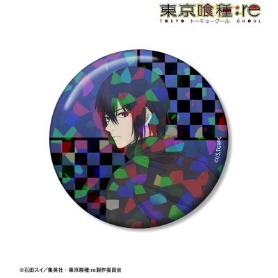 【アルマビアンカ】TVアニメ『東京喰種トーキョーグール：re』 描き下ろし 霧嶋絢都 戦う背中ver. 75mmホログラム缶バッジ