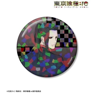【アルマビアンカ】TVアニメ『東京喰種トーキョーグール：re』 描き下ろし ウタ 戦う背中ver. 75mmホログラム缶バッジ