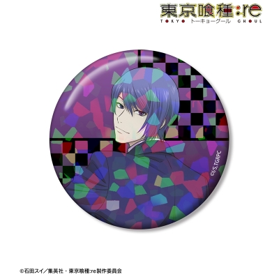 【アルマビアンカ】TVアニメ『東京喰種トーキョーグール：re』 描き下ろし 月山 習 戦う背中ver. 75mmホログラム缶バッジ