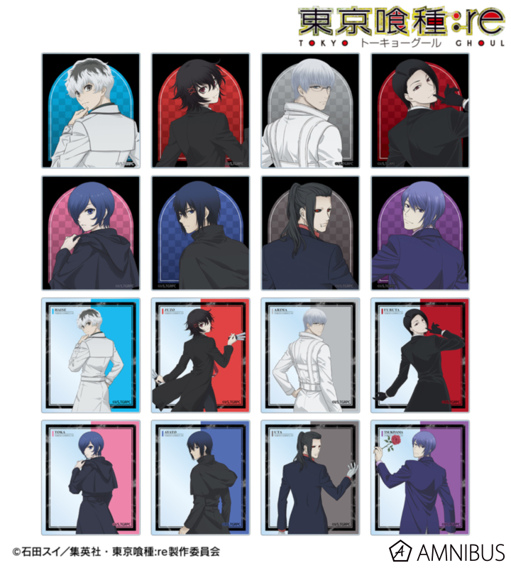 【アルマビアンカ】TVアニメ『東京喰種トーキョーグール：re』 描き下ろし 戦う背中ver. トレーディングアクリルカード 1BOX入数：16