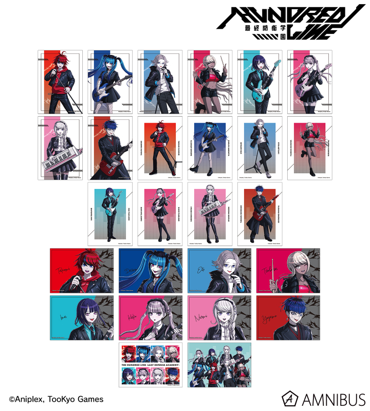 【アルマビアンカ】HUNDRED LINE -最終防衛学園- 描き下ろし ロックバンドver. トレーディングブロマイド 1BOX入数：26