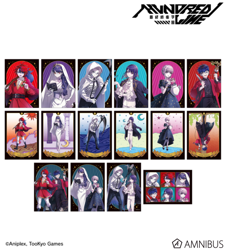 【アルマビアンカ】HUNDRED LINE -最終防衛学園- 描き下ろし タロットver. トレーディングブロマイド 1BOX入数：16