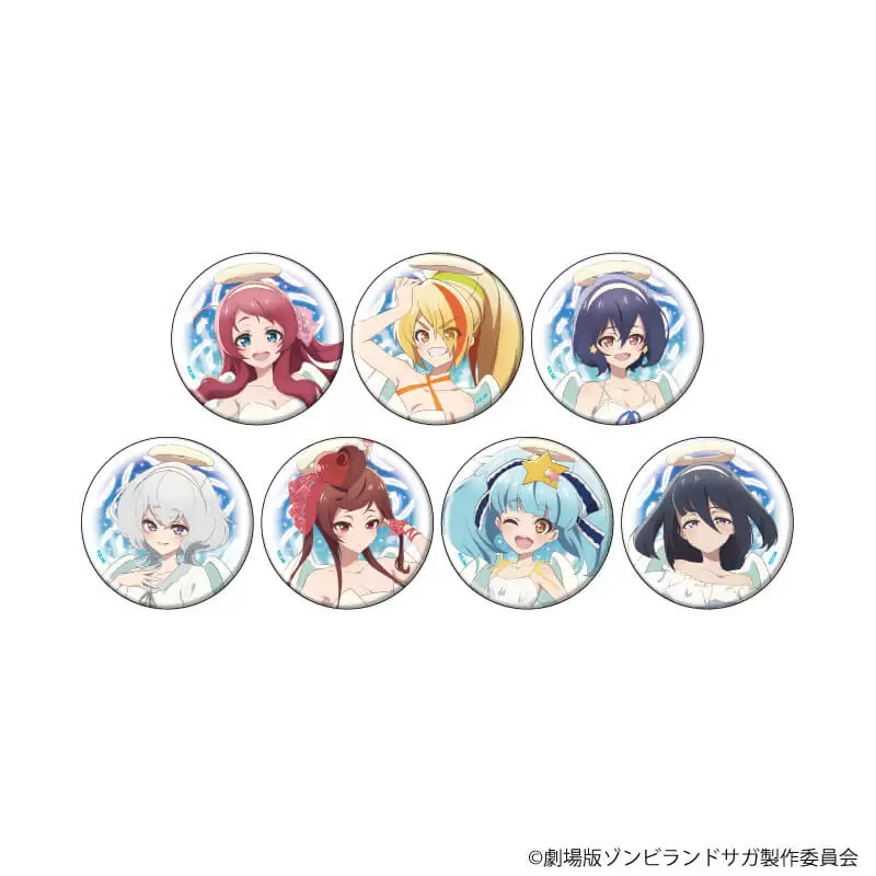 【A3】缶バッジ「劇場版『ゾンビランドサガ ゆめぎんがパラダイス』」05/ブラインド(全7種) 天使ver.(描き下ろしイラスト) 1BOX入数：7