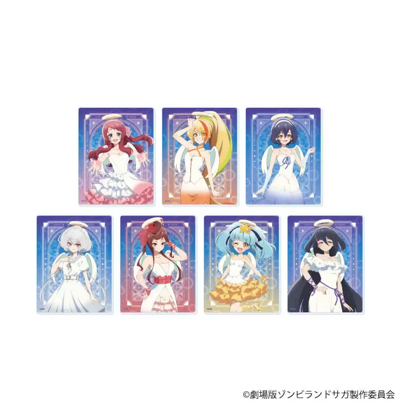 【A3】アクリルカード「劇場版『ゾンビランドサガ ゆめぎんがパラダイス』」03/ブラインド(全7種) 天使ver.(描き下ろしイラスト) 1BOX入数：7