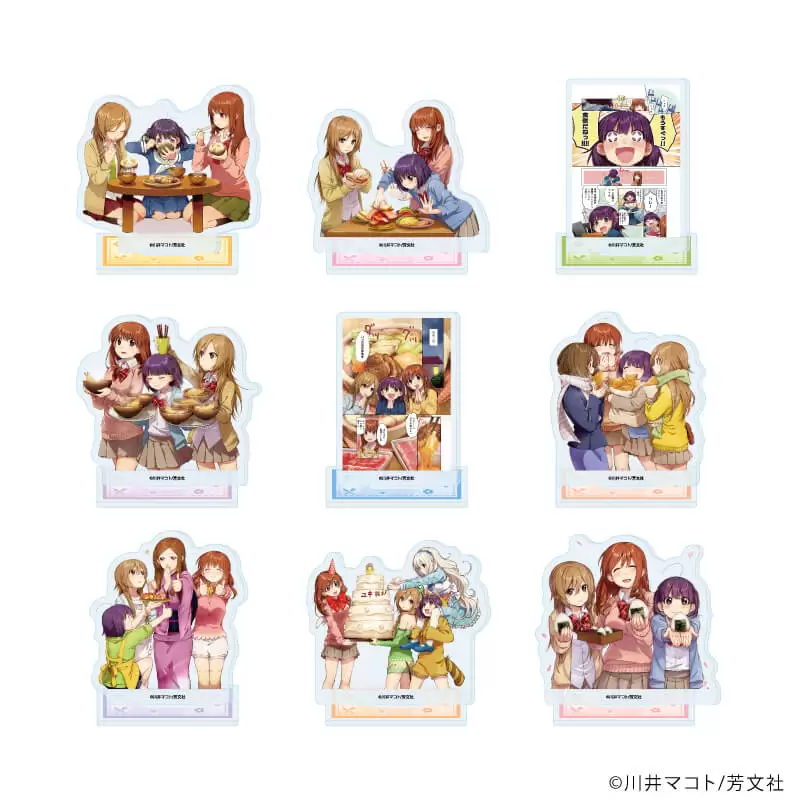 【A3】アクリルぷちスタンド「幸腹グラフィティ」01/ブラインド(全9種)(公式イラスト) 1BOX入数：9