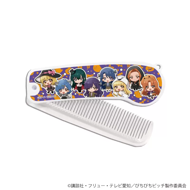 【A3】折りたたみコーム「マーメイドメロディー ぴちぴちピッチ」01/集合デザイン ハロウィンver.(ミニキャライラスト)