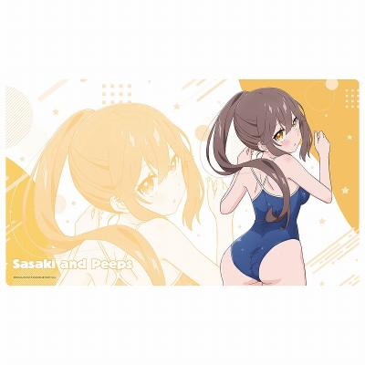 【松本商事】佐々木とピーちゃん 【描き下ろし】ラバーマット お隣さん(水着)