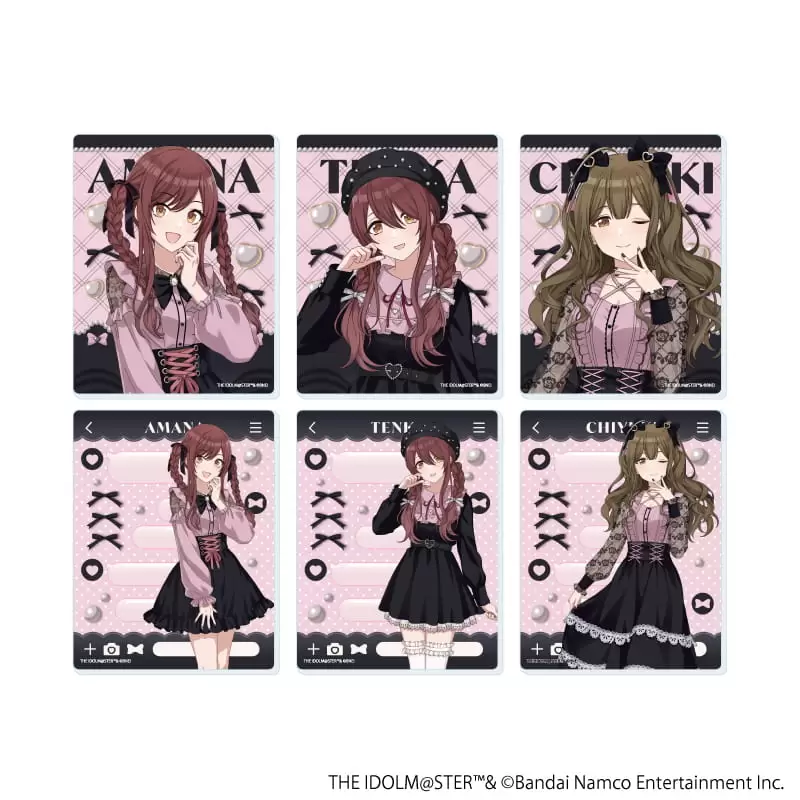 【A3】アクリルカード「アイドルマスター シャイニーカラーズ」09/ダークガーリーファッションver. トレーディング(全6種)(描き下ろしイラスト) 1BOX入数：6