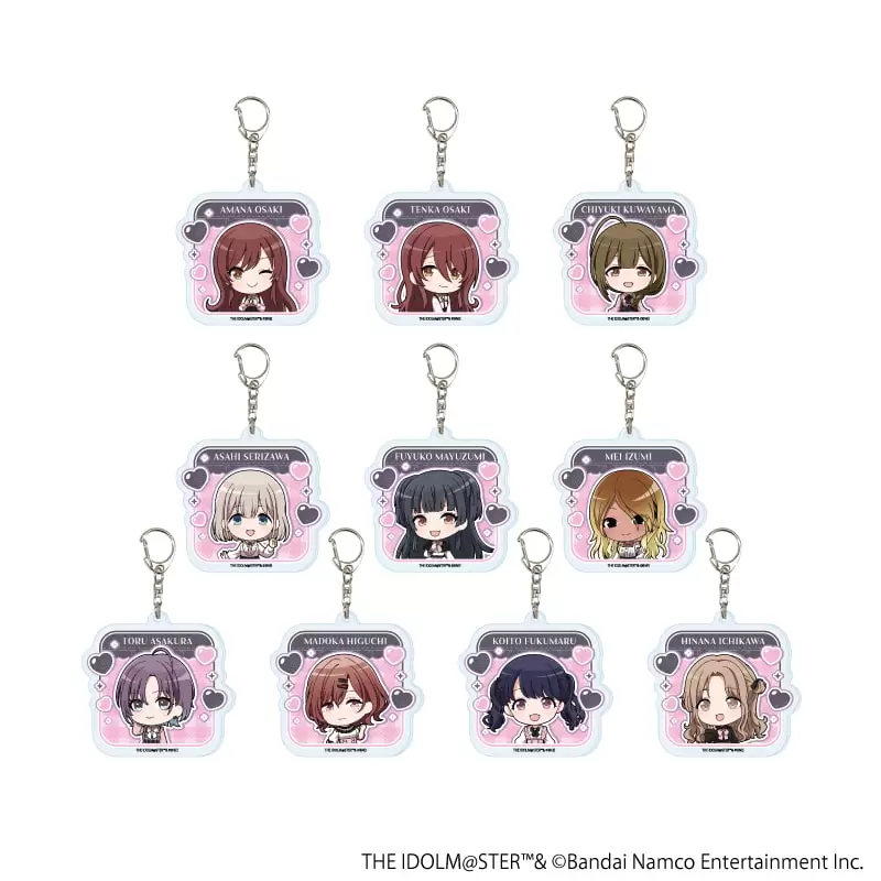 【A3】アクリルキーホルダー「アイドルマスター シャイニーカラーズ」04/ダークガーリーファッションver. トレーディング(全10種)(ミニキャライラスト) 1BOX入数：10
