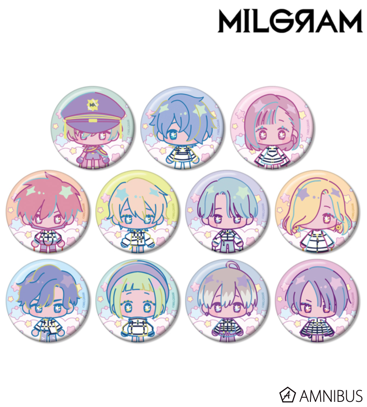 【アルマビアンカ】MILGRAM -ミルグラム- トレーディング ゆめぷち 缶バッジ ver.A 1BOX入数：11