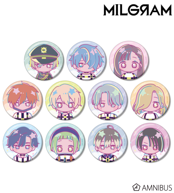 【アルマビアンカ】MILGRAM -ミルグラム- トレーディング ゆめぷち 缶バッジ ver.B 1BOX入数：11