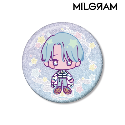 【アルマビアンカ】MILGRAM -ミルグラム- シドウ ゆめぷち 75mmグリッター缶バッジ