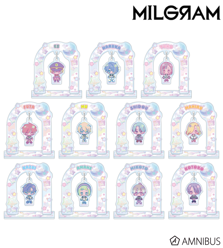 【アルマビアンカ】MILGRAM -ミルグラム- トレーディング ゆめぷち ゆらゆらアクリルスタンド 1BOX入数：11
