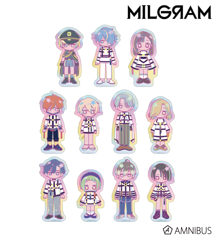 【アルマビアンカ】MILGRAM -ミルグラム- トレーディング ゆめぷち オーロラダイカットステッカー ver.B 1BOX入数：11