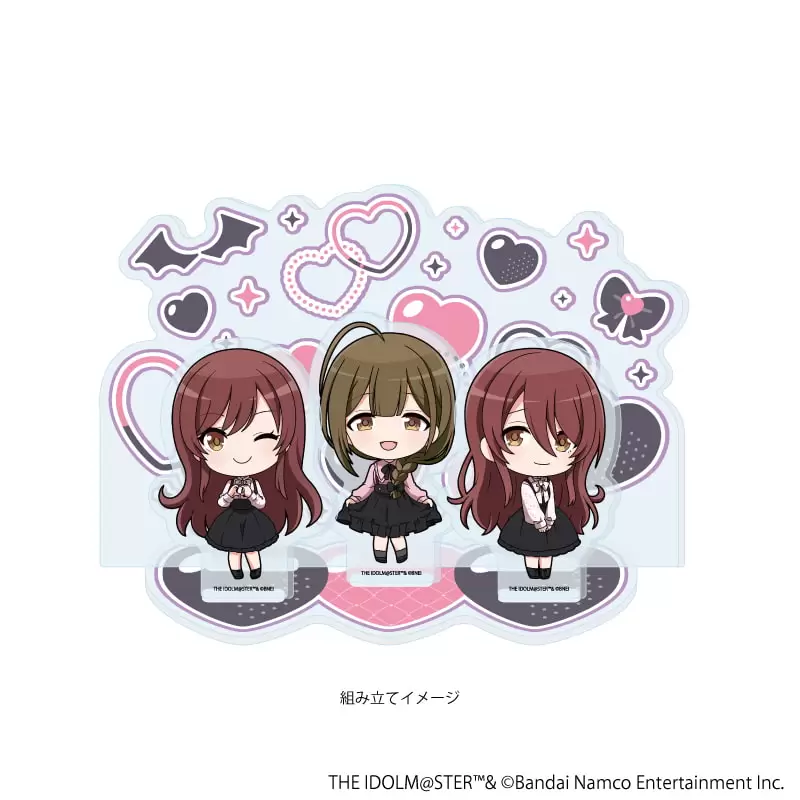 【A3】アクリルジオラマ「アイドルマスター シャイニーカラーズ」14/283プロ アルストロメリア ダークガーリーファッションver.(ミニキャライラスト)