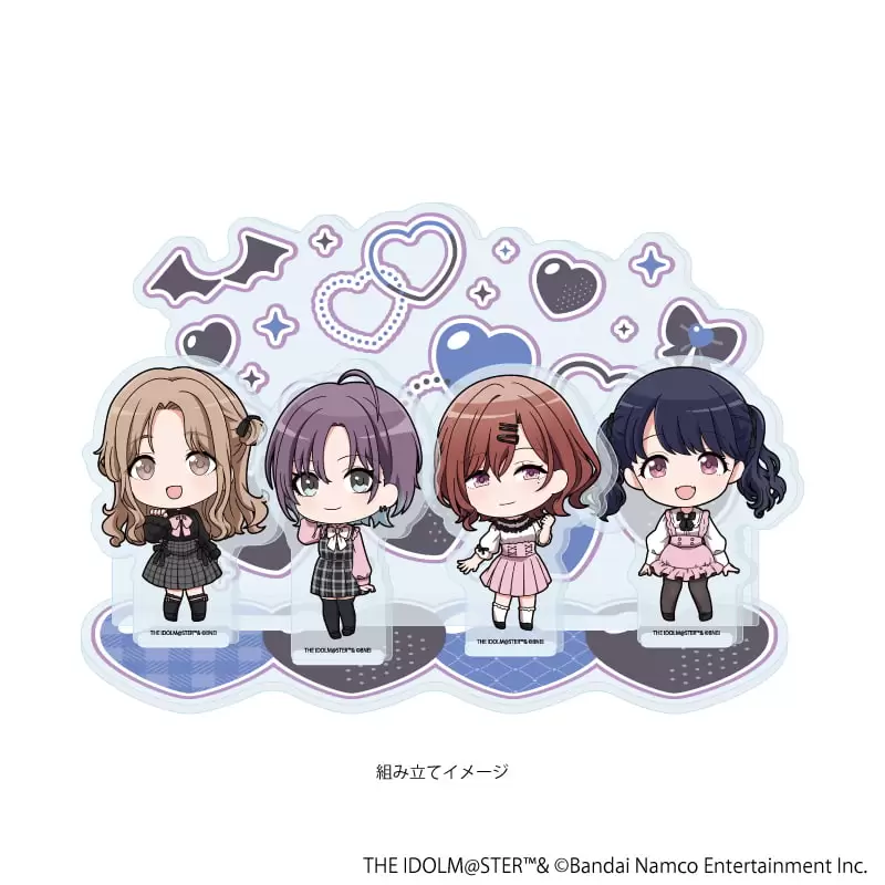 【A3】アクリルジオラマ「アイドルマスター シャイニーカラーズ」16/283プロ ノクチル ダークガーリーファッションver.(ミニキャライラスト)
