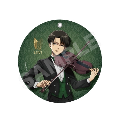 【CS.FRONT】進撃の巨人 四重奏ver. レザーコースターキーホルダー /03 リヴァイ