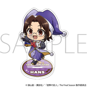【ムービック】進撃の巨人 ミニアクリルスタンド/ハンジ ミニキャラ ピエロ