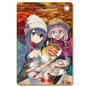 【ライセンスエージェント】ゆるキャン△ レザーパスケース デザイン02（各務原なでしこ&志摩リン/B）