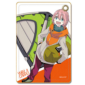 【ライセンスエージェント】ゆるキャン△ レザーパスケース デザイン06（各務原なでしこ）