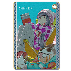 【ライセンスエージェント】ゆるキャン△ レザーパスケース デザイン07（志摩リン）