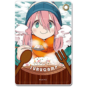 【ライセンスエージェント】ゆるキャン△ レザーパスケース Ver.2 デザイン01（各務原なでしこ）