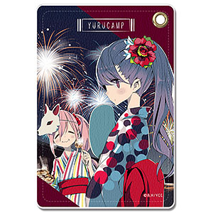 【ライセンスエージェント】ゆるキャン△ レザーパスケース Ver.2 デザイン06（各務原なでしこ&志摩リン）