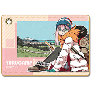 【ライセンスエージェント】ゆるキャン△ レザーパスケース Ver.3 デザイン02（各務原なでしこ/B）