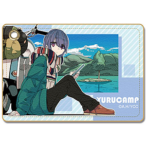 【ライセンスエージェント】ゆるキャン△ レザーパスケース Ver.3 デザイン03（志摩リン/A）