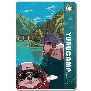 【ライセンスエージェント】ゆるキャン△ レザーパスケース Ver.3 デザイン06（志摩リン/D）