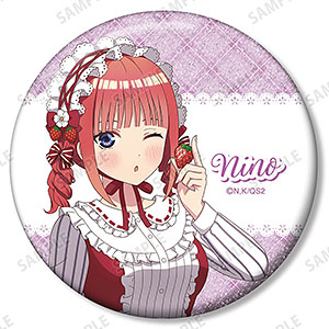 【アルマビアンカ】五等分の花嫁＊ 描き下ろし 中野二乃 ショートケーキイメージコーデver. 75mmグリッター缶バッジ