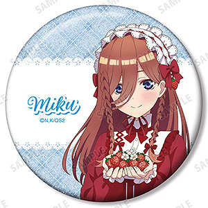 【アルマビアンカ】五等分の花嫁＊ 描き下ろし 中野三玖 ショートケーキイメージコーデver. 75mmグリッター缶バッジ