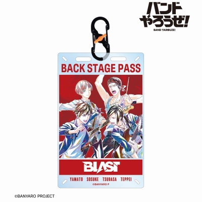 【アルマビアンカ】「バンドやろうぜ！」 BLAST Ani-Art カラビナ付きカード型アクリルキーホルダー