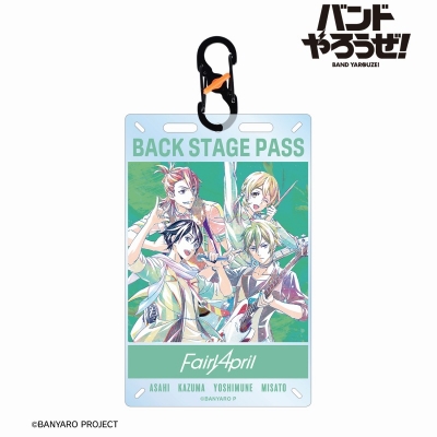 【アルマビアンカ】「バンドやろうぜ！」 Fairy April Ani-Art カラビナ付きカード型アクリルキーホルダー
