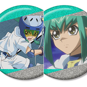 【アルマビアンカ】遊☆戯☆王5D's 龍亞 場面写グリッター缶バッジ2個セット