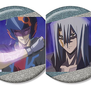 【アルマビアンカ】遊☆戯☆王5D's 鬼柳京介 場面写グリッター缶バッジ2個セット