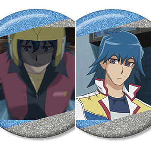 【アルマビアンカ】遊☆戯☆王5D's ブルーノ 場面写グリッター缶バッジ2個セット