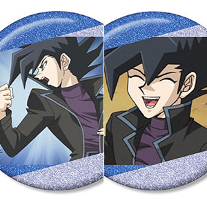【アルマビアンカ】遊☆戯☆王デュエルモンスターズGX 万丈目準 場面写グリッター缶バッジ2個セット