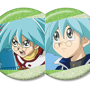 【アルマビアンカ】遊☆戯☆王デュエルモンスターズGX 丸藤翔 場面写グリッター缶バッジ2個セット