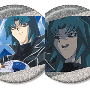 【アルマビアンカ】遊☆戯☆王デュエルモンスターズGX ヘルカイザー亮 場面写グリッター缶バッジ2個セット