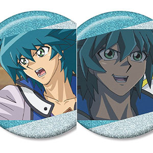 【アルマビアンカ】遊☆戯☆王デュエルモンスターズGX ヨハン・アンデルセン 場面写グリッター缶バッジ2個セット