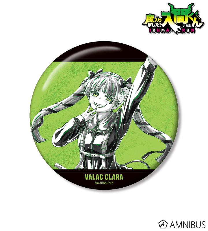 【アルマビアンカ】《魔入りました！入間くん》 描き下ろし ウァラク・クララ ブラックコーデver. Ani-Art BLACK LABEL 100mm缶バッジ