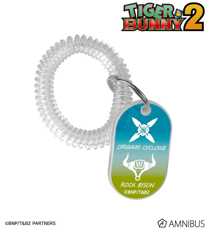 【アルマビアンカ】《TIGER & BUNNY 2》 折紙サイクロン&ロックバイソン ロッカーキー風アクリルキーホルダー
