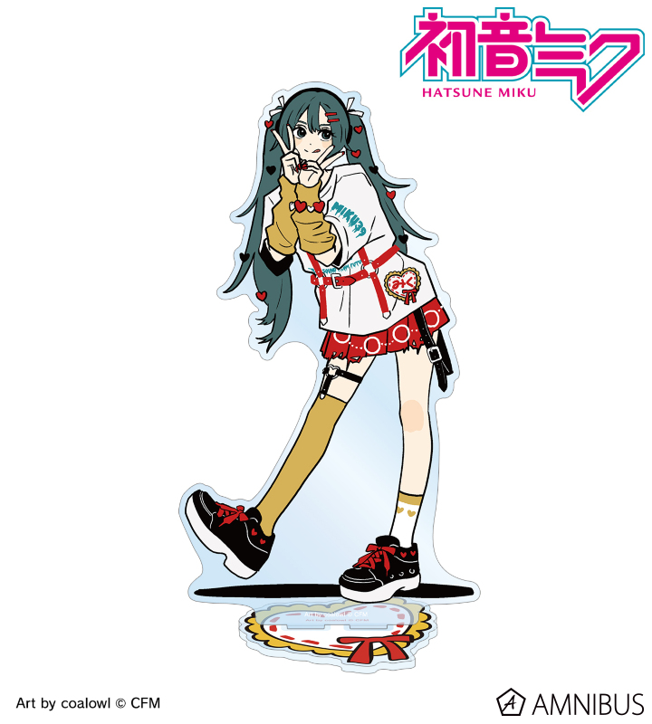 【アルマビアンカ】《初音ミク》 描き下ろし 初音ミク ハートver. Art by coalowl BIGアクリルスタンド ver.A