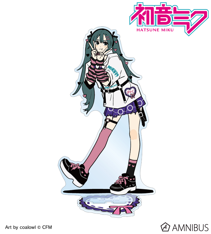 【アルマビアンカ】《初音ミク》 描き下ろし 初音ミク ハートver. Art by coalowl BIGアクリルスタンド ver.B