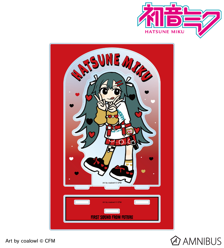 【アルマビアンカ】《初音ミク》 描き下ろし 初音ミク ハート デフォルメver. Art by coalowl パーツ付きBIGアクリルスタンド ver.A