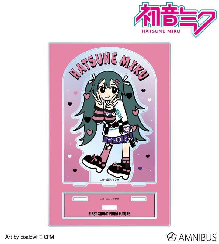 【アルマビアンカ】《初音ミク》 描き下ろし 初音ミク ハート デフォルメver. Art by coalowl パーツ付きBIGアクリルスタンド ver.B