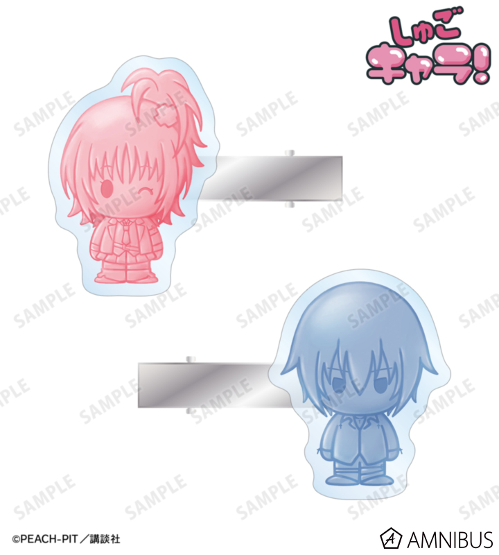 【アルマビアンカ】《しゅごキャラ！》 日奈森 あむ&月詠 イクト petit-sserie アクリルヘアクリップ2個セット